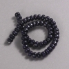 Threaded Aventurine Beads Blue Sand Night of Cairo (synthetic) Smooth Rondelle, 9x7 mm, length 39 cm + -