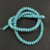 Turquoise Beads, Smooth Rondelle, 6x3 mm diameter, length 39 cm
