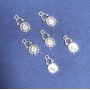 Discount! Pendant findings 'Alarm Clock' metal color 'Silver' finish 20 g +/- 20 pcs