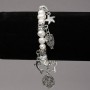 Freshwater Pearl Bracelet with Silver Inlays