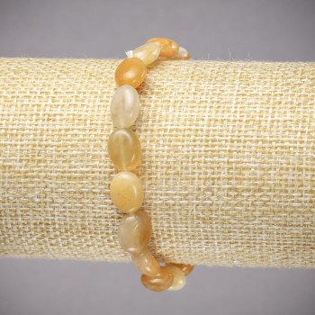 Elastic Yellow Agate Bracelet