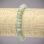 Elastic Bracelet with Natural Jade Rondelle Beads, Smooth Jade, Diameter 8×5 mm, Length 18 cm