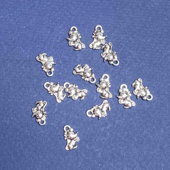 Discount! Pendant finding 'Mouse' 6x12mm finish 20g +/- 30pcs