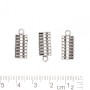 Pendant finding 'Counts' in silver metal color, pack 20 g ± 35 pcs