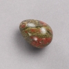 Souvenir Egg - Natural Stone Jasper, Heliotrope, Unakite, diameter 35x25 mm+