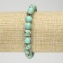 Elastic bracelet with Imperial Jasper, light green (pressed) smooth beads, 8mm diameter+