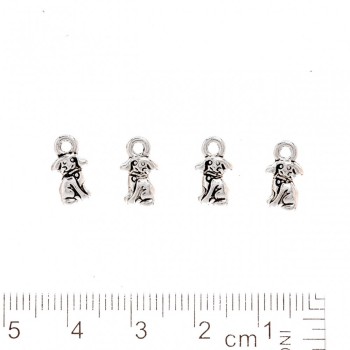 Dog Pendant Findings 12x6mm, packaging 20 g, ±37 pcs