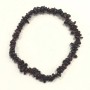 Bracelet with natural garnet chips, 5± mm in diameter, on an elastic cord, 18 cm long
