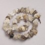 Unprocessed Quartz Beads, Faceted, diameter 10×18 mm, length 42 cm ±