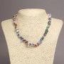 Necklace 'Assorted Crumbs', 6-8 mm diameter, 45 cm length on an extender chain