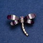 Dragonfly Brooch in Golden Metal 4×3.5 cm +