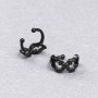 Kaf Xuping Black Rhodium with black crystals 6x10mm +