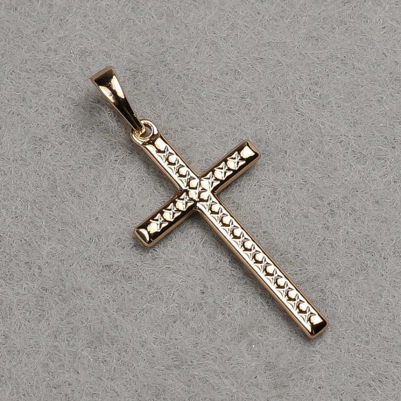 Xuping 18K Gold-Plated Cross Pendant 36x16 mm +