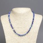 Blue Agate Beads, 6 mm diameter, 45 cm length
