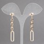 Xuping 'Chains' Stud Earrings 18K Gold Plating, diameter 55×6 mm +