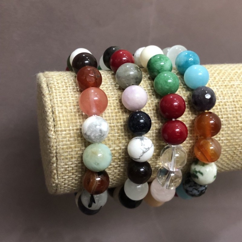 Assorted Elastic Bracelet, 10 mm diameter+