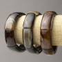 Elastic Bracelet with Agate Rectangular Stones 20x33(±)mm (per piece)