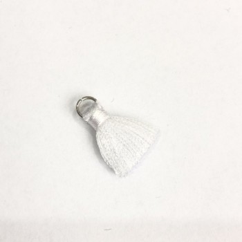 Crafting Supply: Mini Silk Brush with Ring 'Silk', length 2 cm, diameter 5 mm, price per piece