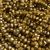 Beads Czech Crystal on Beading Thread, Faceted Rondel, Diameter 6x4.5 mm, Length 38-40 cm