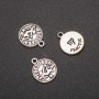 Pendant findings Zodiac Virgo, 12 mm diameter, packaging 20 g +/- 20 pcs