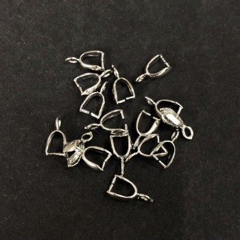 Ribbed Pendant Bail 12×3.5 mm, packaging 17 pcs ± 5 g