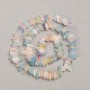 Morganite Chip Beads on Thread, Natural Stone, 10x3 mm, Length 39 cm +