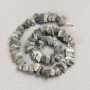 Beads on thread, unpolished Labradorite galtivka, diameter 13x8 (±) mm, length 41 cm