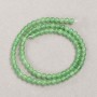 Nephrite Beads on Thread (Pressed) Smooth Ball, Diameter 4.5 mm + -, Length 39 cm +