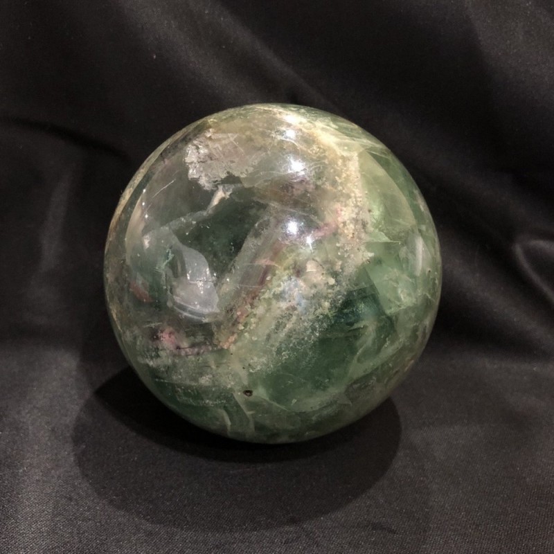 (per 100 g) Natural fluorite gemstone sphere, weight from 1300 g