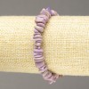 Phosphosiderite elastic bracelet with synthetic beads 8x3 mm+