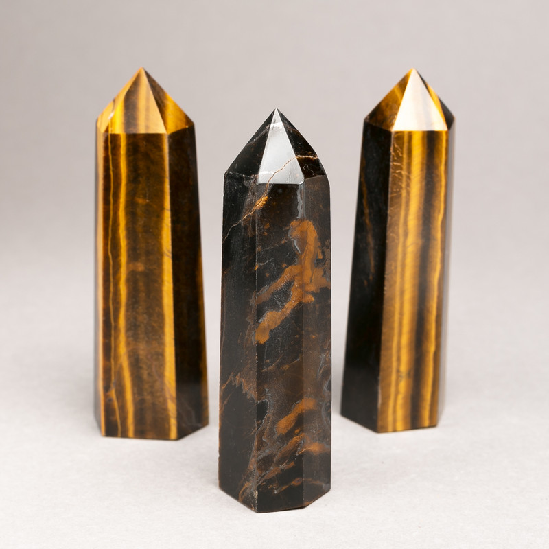 (per 100 g) Natural Tiger's Eye souvenir pencil, assorted in sizes