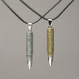 Pair pendants 'Balls on a String' 55x8mm + -, length 45-50 cm