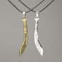 Pair of Machete Pendants on a Cord 75x14 mm, + -, length 45-50 cm