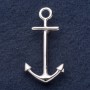 Brooch 'Anchor' 5 x 2.5 cm gray metal
