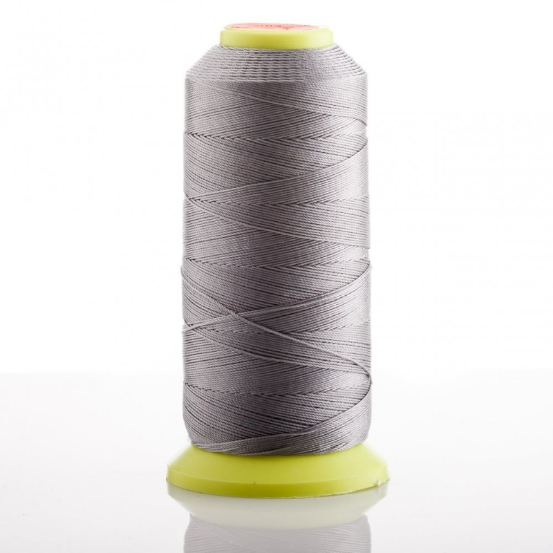 Nylon thread spool, light gray, 0.9 mm diameter for crafts, 500 m