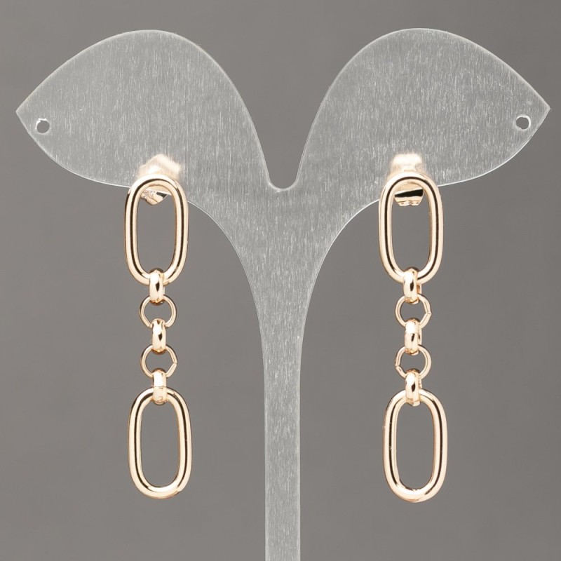 Sale! Xuping 18K Gold Plated Chain Stud Earrings, Thickness 9.5 mm + -, Length 48 mm +