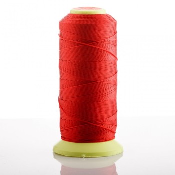 Red spool thread, diameter 0.9 mm, nylon for crafts, 500 m
