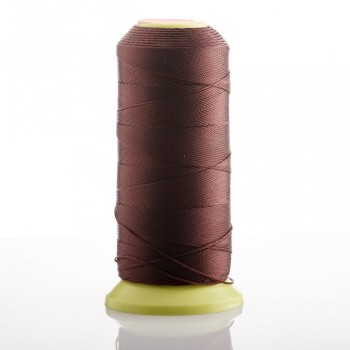 Bobbin thread Chocolate, 0.9 mm diameter, nylon for crafts, 500 m