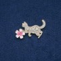 Brooch 'Kitten with a Flower'