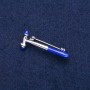 Brooch Neurological Hammer Blue Enamel, Silver-Toned Metal 16x36mm