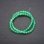 Jade beads smooth ball, diameter 6 (+/-) mm, length 38 cm