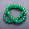 Natural chrysoprase gemstone beads, 10 mm diameter, 35 cm length+