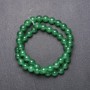 Nephrite Beads on a Thread, Smooth Round Bead, Diameter 10mm +-, Length 38cm +