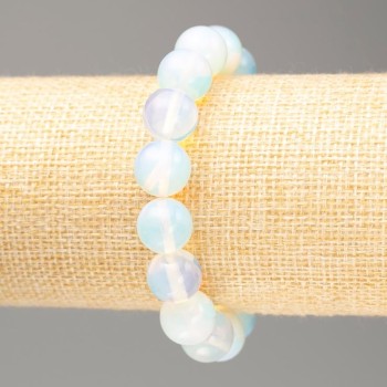 Moonstone Bracelet, 12 mm diameter