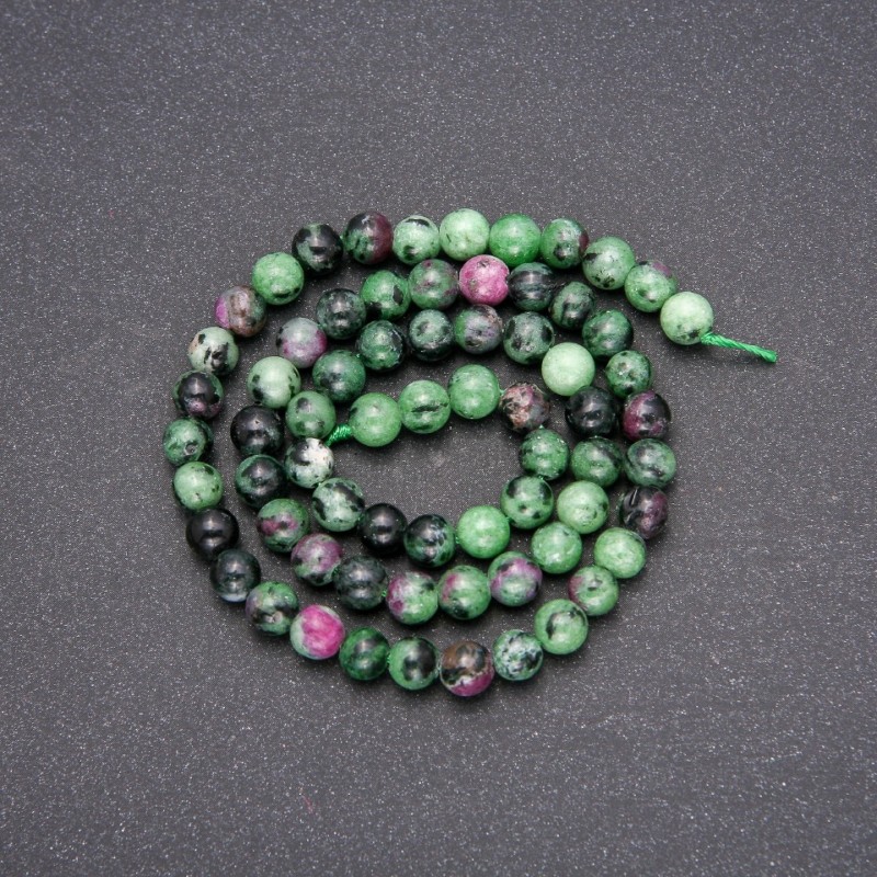 Natural Zoisite Beads, Smooth Round Beads, 8 mm Diameter (+/-), Length 38 cm