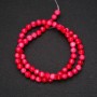 Rhodochrosite beads on thread im. smooth ball, diameter 6 (+ -) mm, length 38 cm