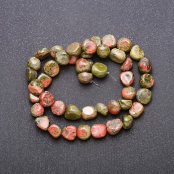 Heliotrope Jasper Beads, Faceted, Natural Stone, 8 mm Diameter (±), 38 cm Length