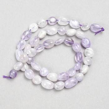 Amethyst natural stone beads, faceted, diameter 8×10 mm + -, length 39 cm +