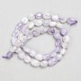 Amethyst natural stone beads, faceted, diameter 8×10 mm + -, length 39 cm +
