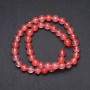 Chalcedony Beads named 'Smooth Ball', 8 mm diameter, 38 cm strand